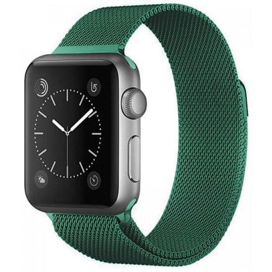 4wrist Milánói acél szíj Apple Watch - Zöld 42/44/45/49 mm