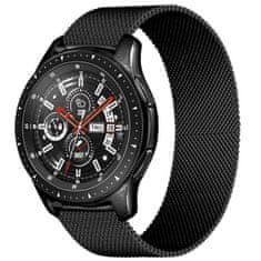 4wrist Milánói szíj a Samsung Galaxy Watch-hoz - Black 20 mm