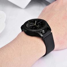 4wrist Milánói szíj a Samsung Galaxy Watch-hoz - Black 20 mm