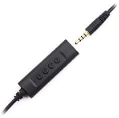 Sandberg Headset USB Controller, adapter 3,5 mm-es jack csatlakozóval az USB 1,5 m-re, fekete