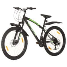 Vidaxl 21 sebességes fekete mountain bike 26 hüvelykes kerékkel 46 cm 3067227