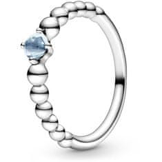 Pandora Ezüst gyűrű márciusban született nőknek 198867C01 (Kerület 56 mm)