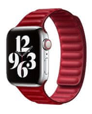 Coteetci Double Suction bőr óraszíj Apple Watch-hoz 38/40 mm WH5292-RD, piros