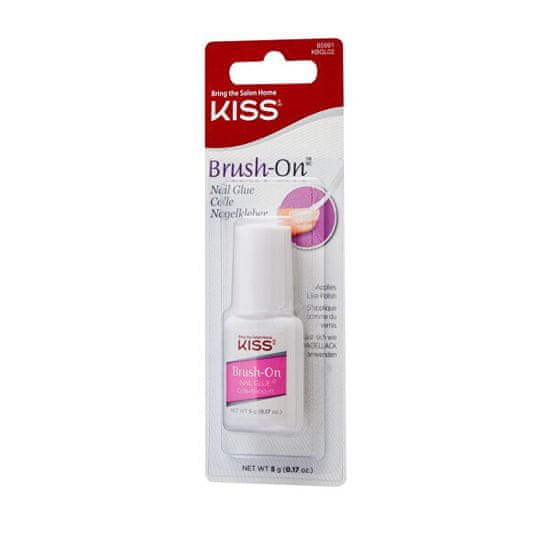 KISS Gyorsan száradó körömragasztó ecsettel Brush-On (Nail Glue) 5 g
