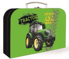 Karton P+P Laminált bőrönd, 34 cm, Traktor