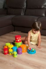 Miniland Baby Kockák, csészék és vödrök - különböző formájú, 12m-2r