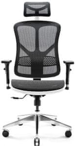 Diablo-Chairs V-Basic, fekete/fehér (5902560334562) gamer irodai ergonomikus szék