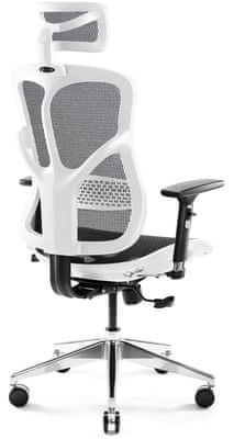 Diablo-Chairs V-Basic, fekete/fehér (5902560334562) csúsztatható ülés, a fejtámla beállítása, háttámla, kartámasz, gumikerekek