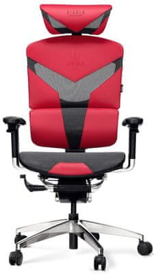 Diablo-Chairs V-Dynamic, fekete/piros (5902560335439) gamer irodai ergonomikus szék
