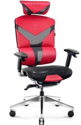 Diablo-Chairs V-Dynamic, fekete/piros (5902560335439) modern kialakítás kényelem
