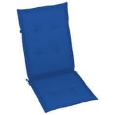 shumee 4 db dönthető tömör akácfa kerti szék párnával