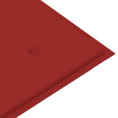 Greatstore piros kerti padpárna 200 x 50 x 4 cm