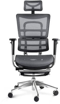 Diablo-Chairs V-Master, fekete/szürke (5902560334494) ergonomikus gamer irodai szék