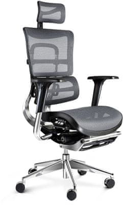 Diablo-Chairs V-Master, fekete/szürke (5902560334494) elegáns megjelenés ergonómia minőségi anyagok