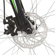 Vidaxl 21 sebességes fekete mountain bike 26 hüvelykes kerékkel 36 cm 3067225