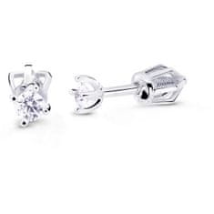 Cutie Diamonds Minimalist bedugós fehér arany fülbevalók gyémántokkal DZ8014-30-00-X-2