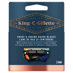 Gillette King C. Borotvafej x3