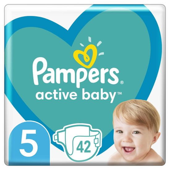 Pampers Active Baby 5-ös méret 42 db, 10-15 kg