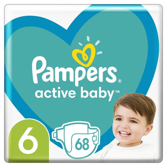 Pampers Active Baby 6 Extra Large pelenka (13-18 kg) 66 db