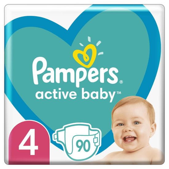 Pampers Active Baby 4 Maxi pelenka (9-14 kg) 90 db