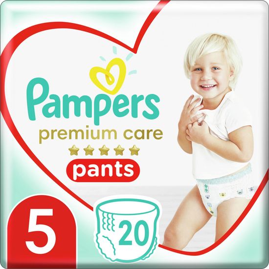 Pampers Premium Care Pants 5 (12-17 kg) nadrágpelenkák Carry Box 20 db.