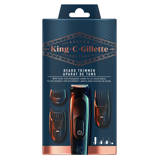 Gillette King C. férfi vezeték nélküli szakállvágóval készlet