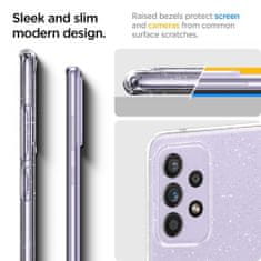 Spigen Liquid Crystal szilikon tok Samsung Galaxy A72, glitter átlátszó