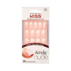 KISS Akril körmök - francia manikűr a természetes megjelenésért Salon Acrylic French Nude 64267 28 db