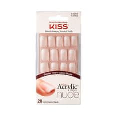 KISS Akril körmök - francia manikűr a természetes megjelenésért Salon Acrylic French Nude 64268 28 db