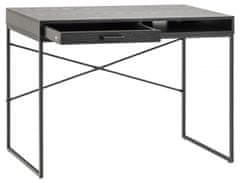Design Scandinavia Seaford íróasztal, 110 cm, MDF, fekete
