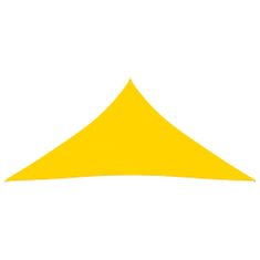 Greatstore sárga háromszögű oxford-szövet napvitorla 4,5 x 4,5 x 4,5 m