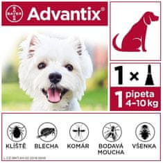 Bayer Pipetta Advantix Spot-on 1x1ml 4-10kg !