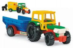 Wader Traktor mellékvágányokkal műanyag 38cm 2 típus