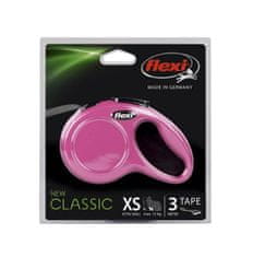 Trixie FLEXI Classic NEW XS póráz 3m/12kg rózsaszínű