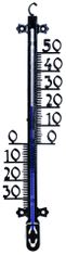 Kültéri hőmérő - Műanyag fekete (3101) - 27 cm