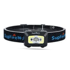 SupFire X30 LED akkumulátoros fejlámpa, fekete