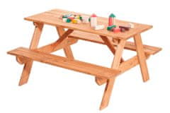Čisté dřevo Fából készült gyermekpad asztallal
