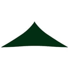 Vidaxl sötétzöld háromszög alakú oxford-szövet napvitorla 4 x 4 x 4 m 135506