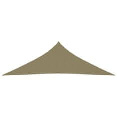 Greatstore bézs háromszög alakú oxford-szövet napvitorla 4 x 4 x 5,8 m