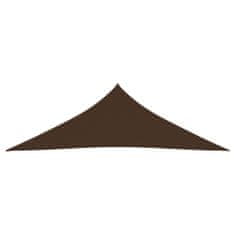 Vidaxl barna háromszögű oxford-szövet napvitorla 5x5x6 m 135843