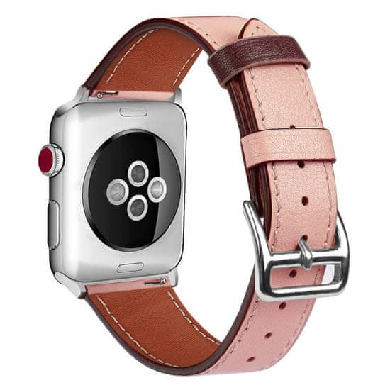 BStrap Leather Rome szíj Apple Watch 42/44/45mm, Apricot