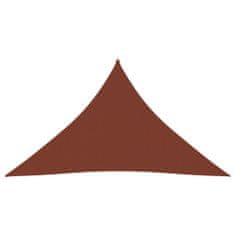 Greatstore terrakotta háromszögű oxford-szövet napvitorla 3,5x3,5x4,9 m