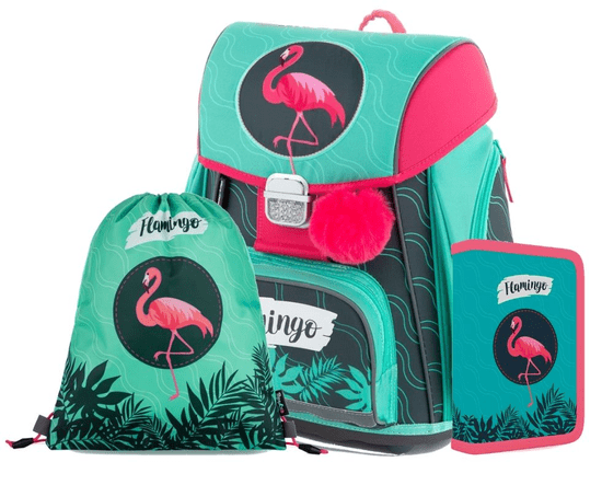 Oxybag Iskolai szett PREMIUM Flamingó
