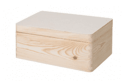 Čisté dřevo Fadoboz tetővel 40X30X24 CM fogantyú nélkül