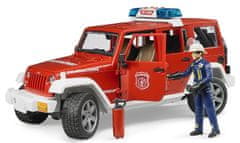 BRUDER 2528-as tűzoltó Jeep Wrangler tűzoltóval