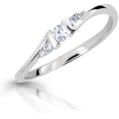 Cutie Diamonds Bámulatos fehér arany gyűrű gyémántokkal DZ6720-3054-00-X-2 (Kerület 51 mm)
