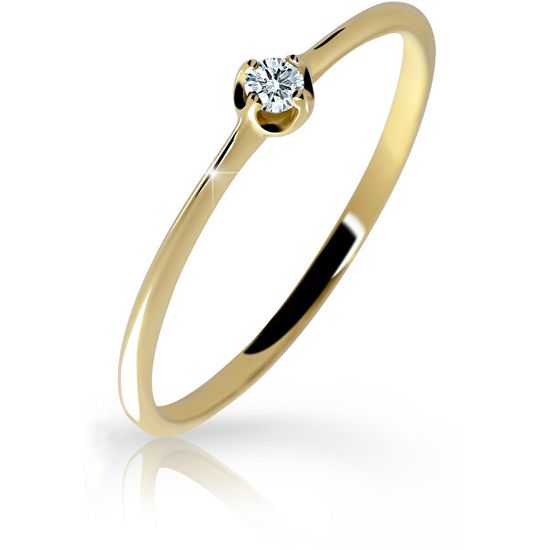 Cutie Diamonds Gyengéd sárga arany gyűrű gyémánttal DZ6729-2931-00-X-1