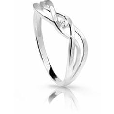 Cutie Diamonds Gyengéd fehér arany gyűrű gyémánttal DZ6712-1843-00-X-2 (Kerület 52 mm)