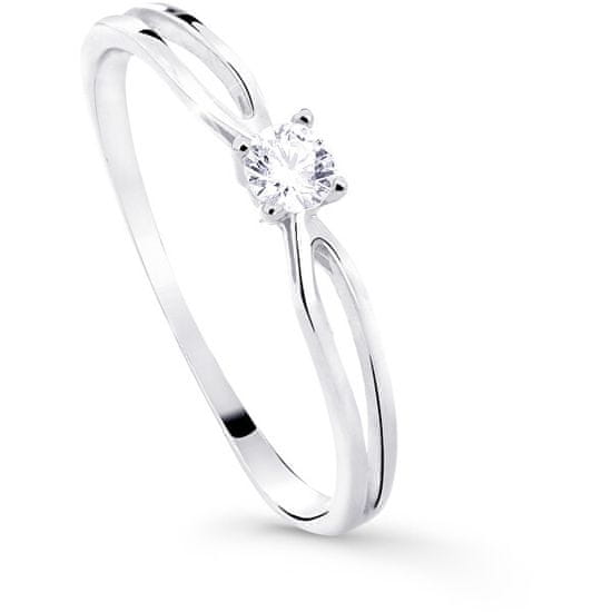 Cutie Diamonds Csillogó fehér arany eljegyzési gyűrű gyémánttal DZ8027-00-X-2