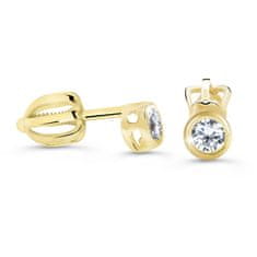 Cutie Diamonds Minimalist bedugós sárga arany fülbevalók gyémántokkal DZ62231-30-00-X-1